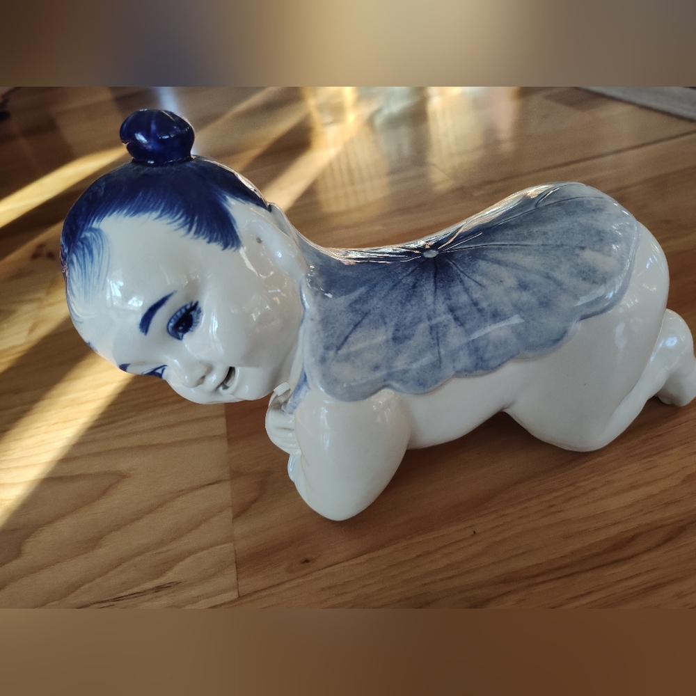 Vintage Porcelain Geisha Pillow